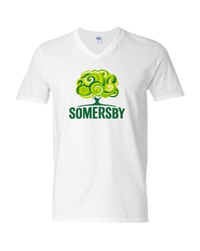 Picture of Somersby Softstyle V-Neck T-Shirt (white)